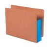Smead Pocket Folder End Tab, 3.5" Expansion, Blue, PK10, Expanded Width: 3-1/2" 73679